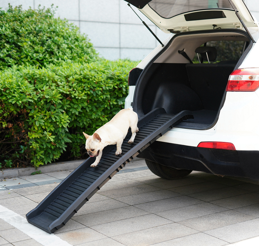 Non-slip Plastic Pet Folding Ladder and Slope Stairs