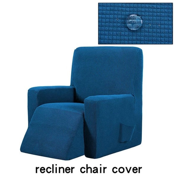 Waterproof Checkered Stretch Recliner Cover