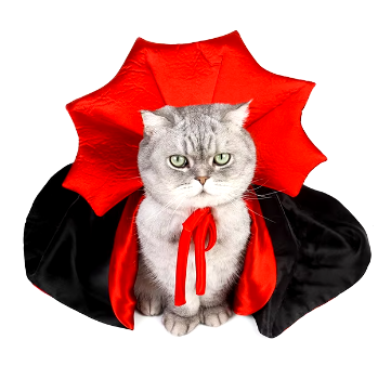 Halloween Vampire Cape for Dogs & Cats