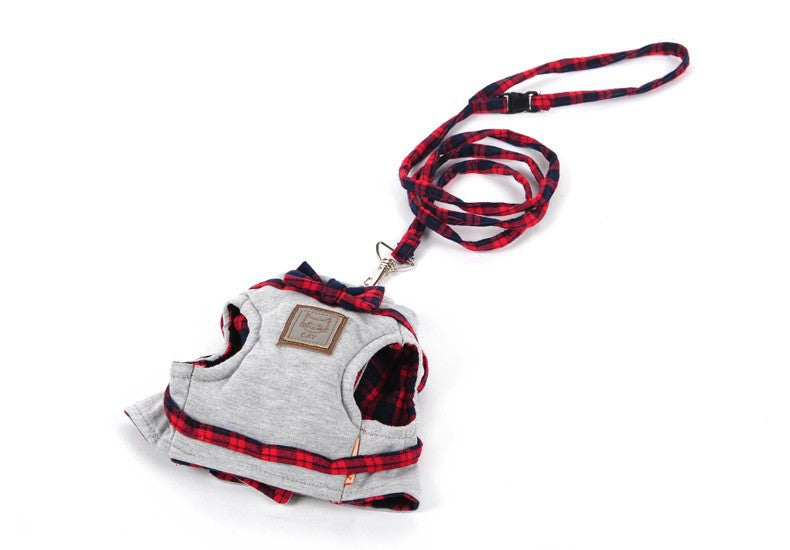 Red Mesh Cat Harness & Leash