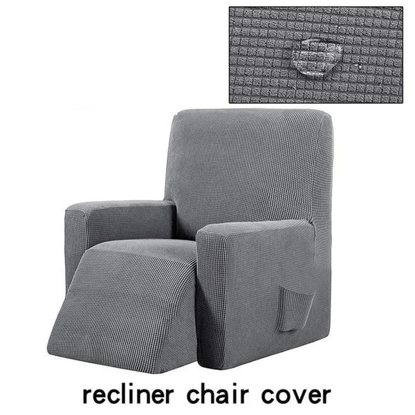 Waterproof Checkered Stretch Recliner Cover