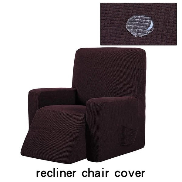 Waterproof Checkered Stretch Recliner Cover