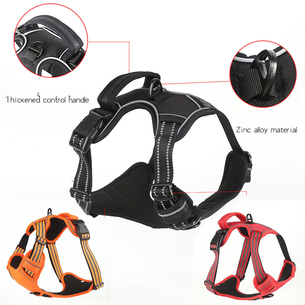Adjustable Reflective Dog Vest Harness