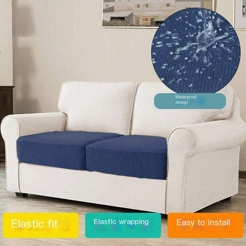 Plaid Water-Resistant Pet Sofa Cushion Cover