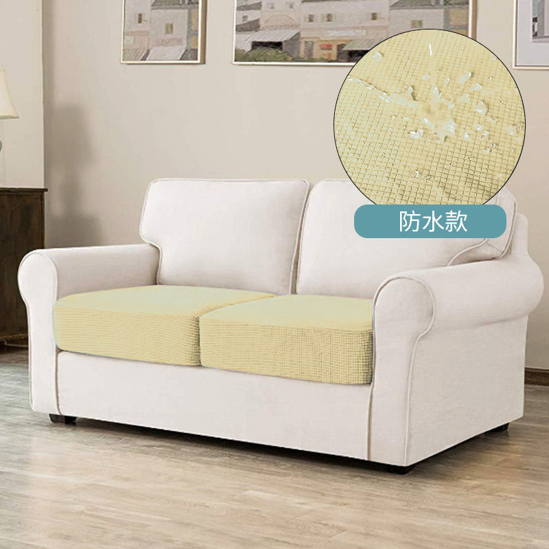 Plaid Water-Resistant Pet Sofa Cushion Cover