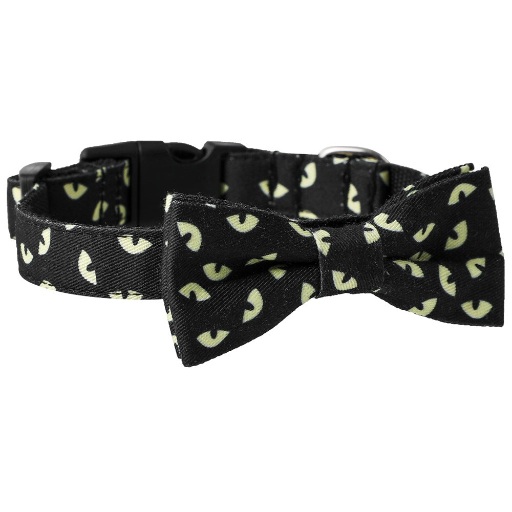 Halloween Nylon Pet Collar – Skull, Bat & Ghost Eyes