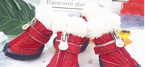 Pet Shoes, Dog Snow Boots, Warm Dog Booties