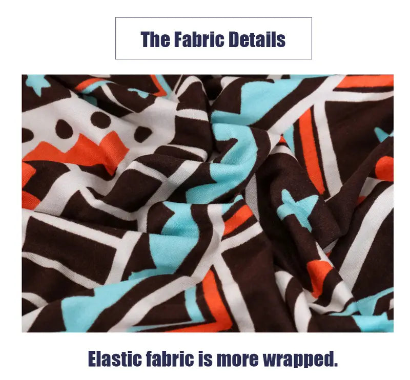 Boho Floral Cotton Sofa Protector – Machine Washable