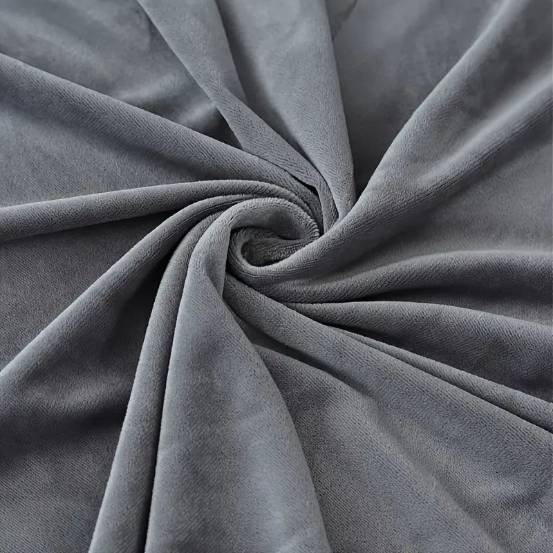 Grey Velvet Sofa Cushion Cover for Pet Hair Protection