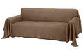 ROSE HOME FASHION Geometric Dog Sofa Cover – Chocolate, X-Large