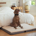 DaysU XL Orthopedic Egg-Crate Foam Dog Bed with Removable Washable Cover – Grey