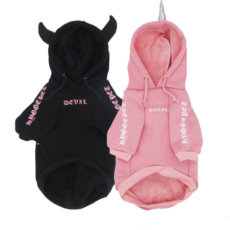 Halloween Fleece-Lined Hoodie for Dogs & Cats