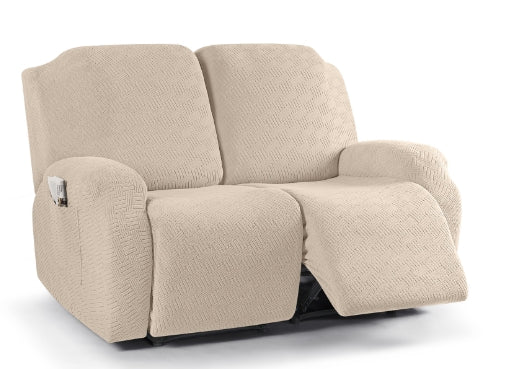 Velvet Pet Reclining Loveseat Cover – 6-Piece Set