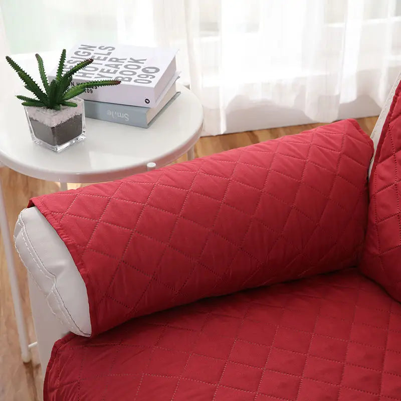 Reversible Water-Resistant Pet Sofa Slipcover with Straps
