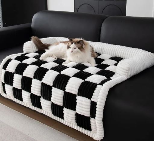 Checkered Pet Sofa Seat Protector