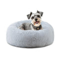 ELSKER&HOME Calming Dog & Cat BedDonut Washable Warming Soft Round 23 inches Dog Beds for Small DogsAnti-Anxiety Fluffy Plush Cushion Bed Fits up to 25 lbs Pets