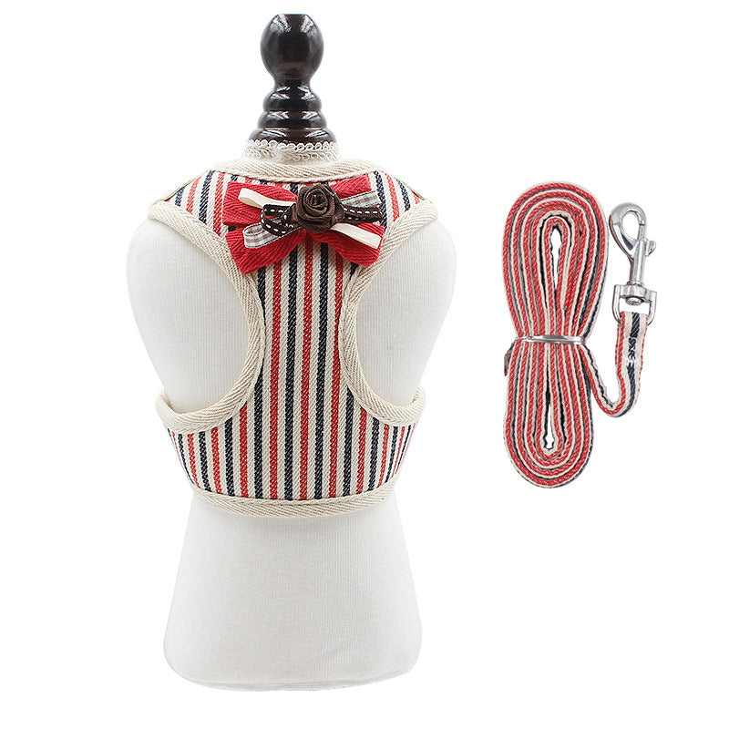 Patterned Nylon Cat Vest Harness & Leash
