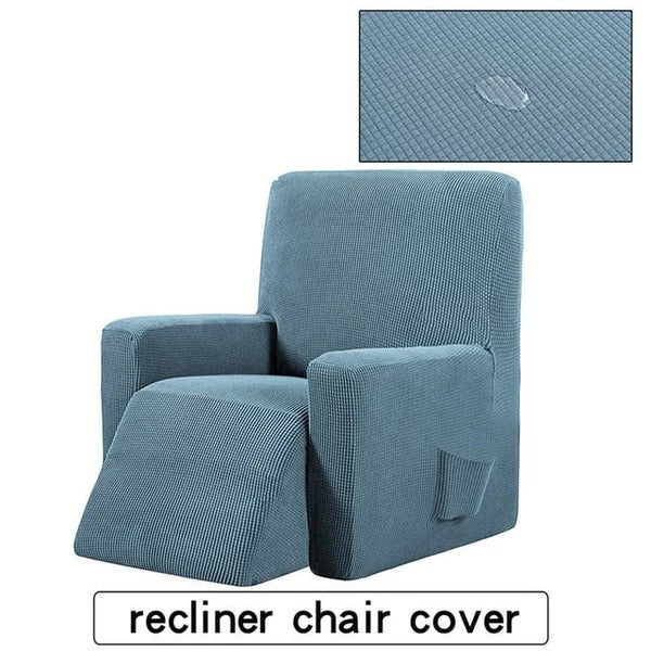 Waterproof Checkered Stretch Recliner Cover