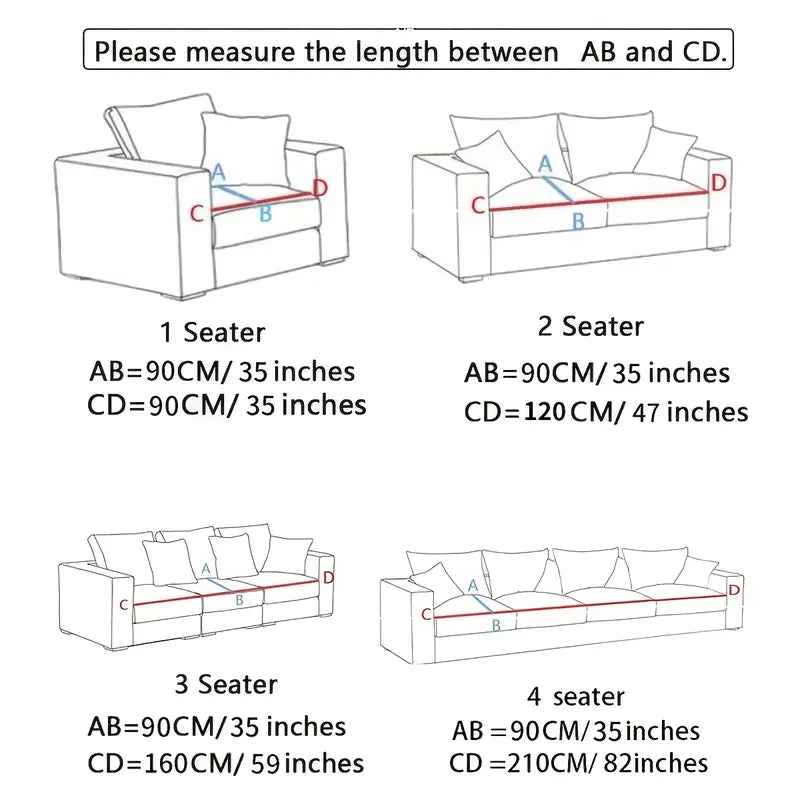 Breathable Cotton-Linen Non-Slip Sofa Cover