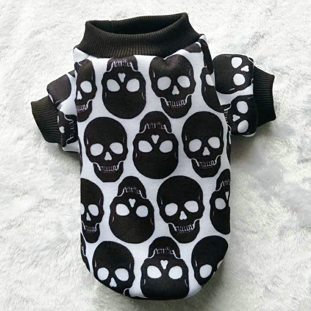 Halloween Skull & Ghost Pet Shirt