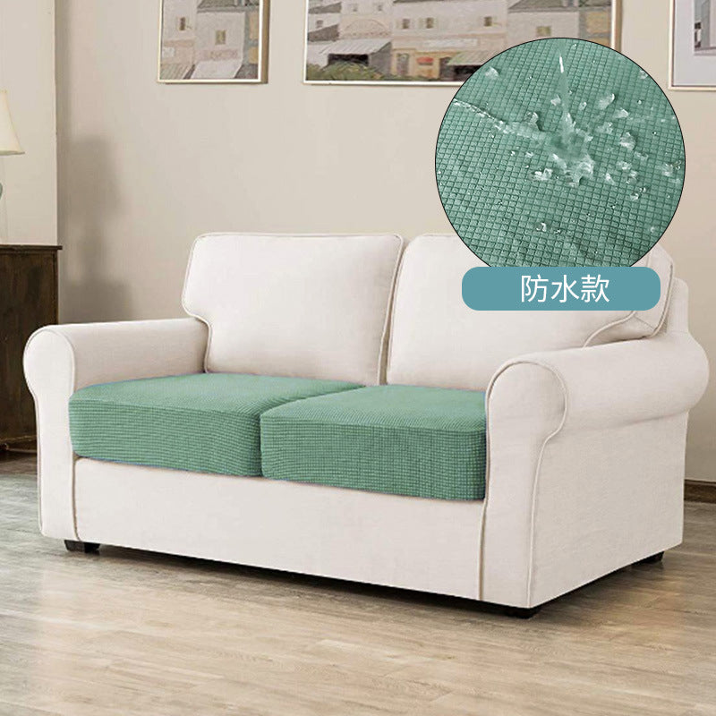 Plaid Water-Resistant Pet Sofa Cushion Cover