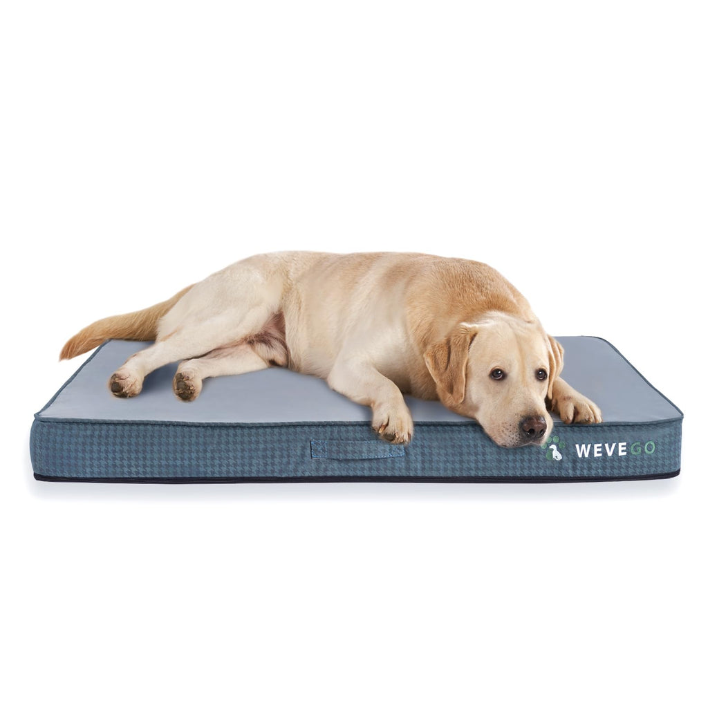 WEVEGO Medium Orthopedic Gel Memory Foam Dog Bed with Removable Cover & Waterproof Liner