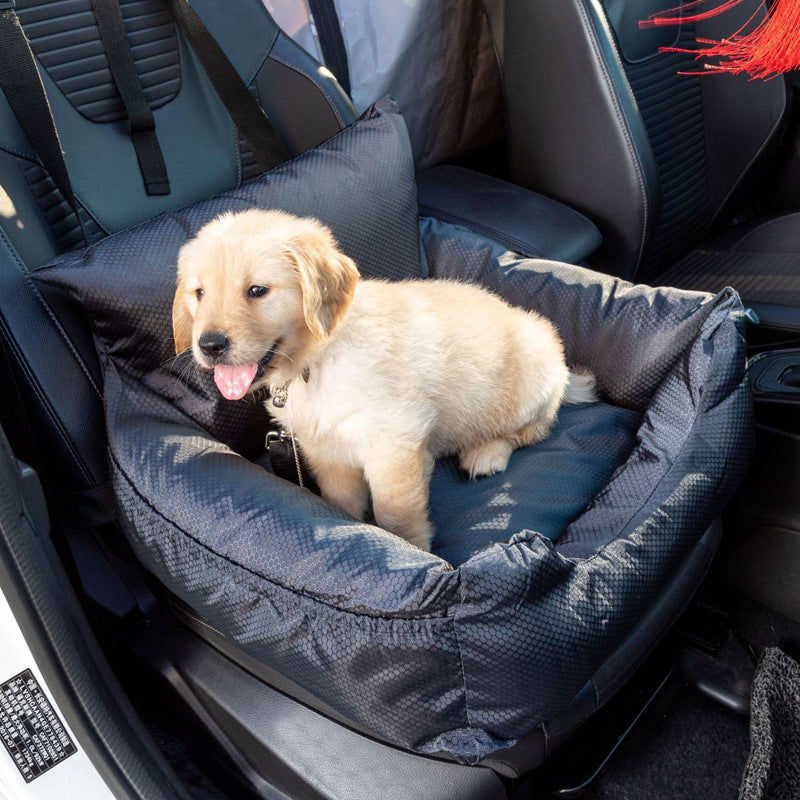 Dark Grey Fabric Pet Car Seat – 40 × 45 cm