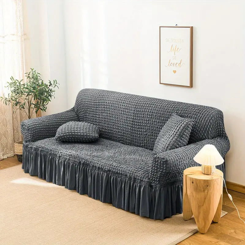 Universal Washable Skirted Sofa Cover – S to XL