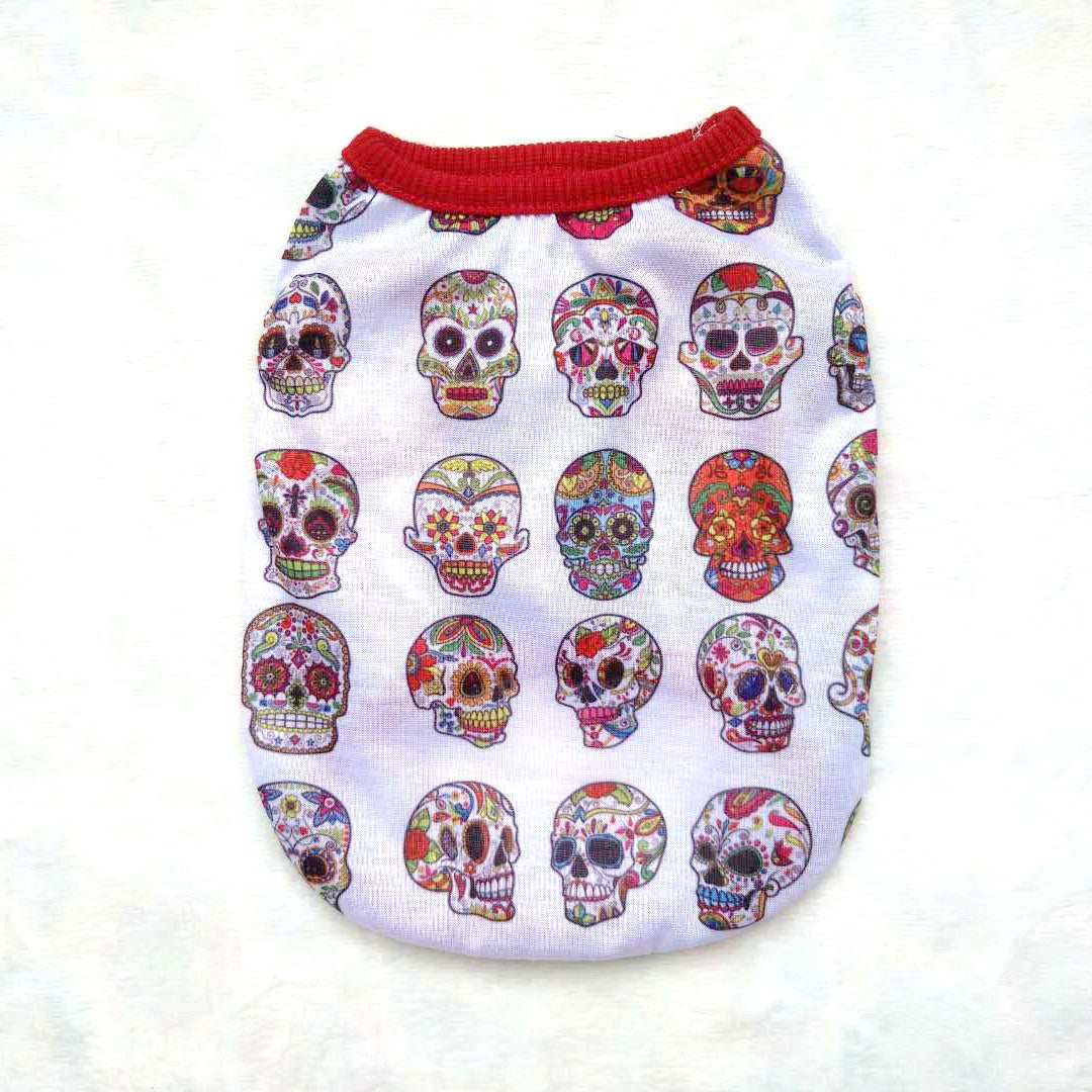 Halloween Skull & Ghost Pet Shirt