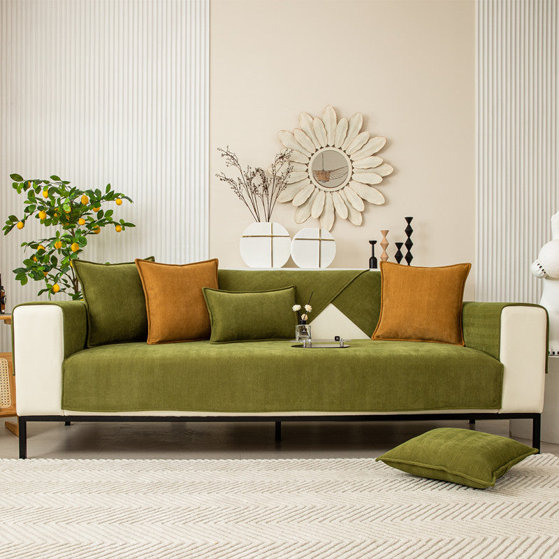 Textured Chenille Non-Slip Sofa Protection Cover