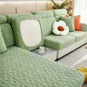 Striped Velvet Stretch Pet Sofa Cover