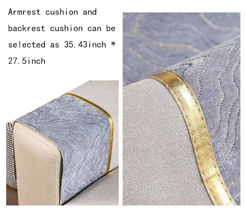 Chenille Non-Slip Sofa Cover for Pet Households – Multiple Sizes