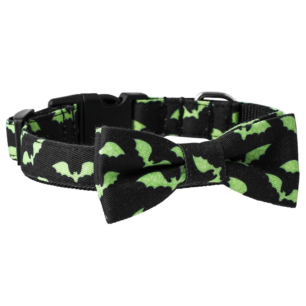 Halloween Nylon Pet Collar – Skull, Bat & Ghost Eyes