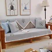 Breathable Cotton-Linen Non-Slip Sofa Cover