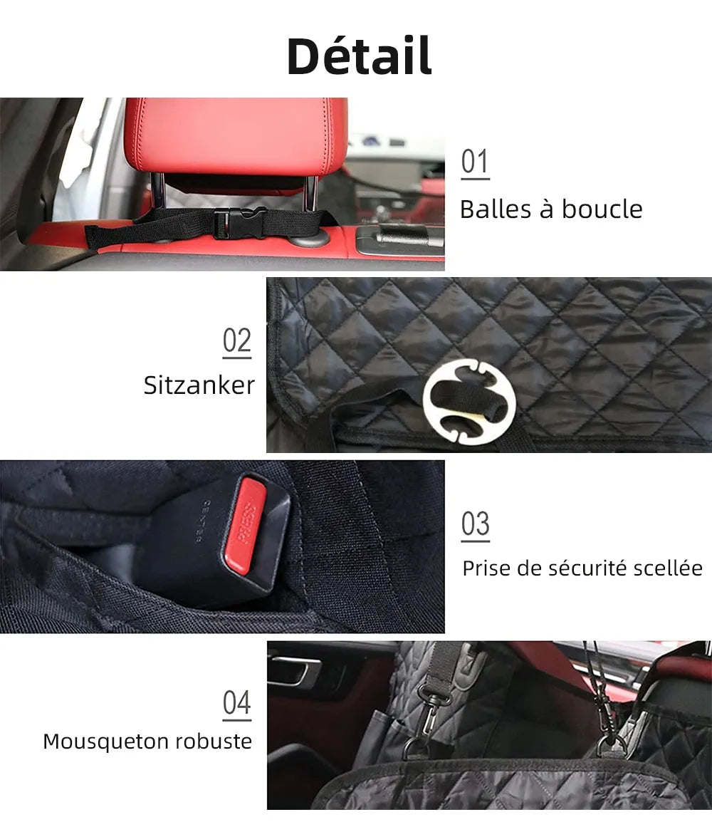 Dog Seat Cover – Hammock with Mesh & Pocket