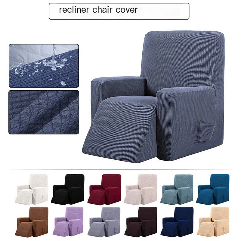 Waterproof Checkered Stretch Recliner Cover