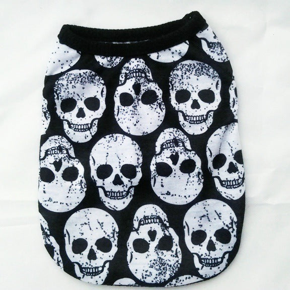 Halloween Skull & Ghost Pet Shirt