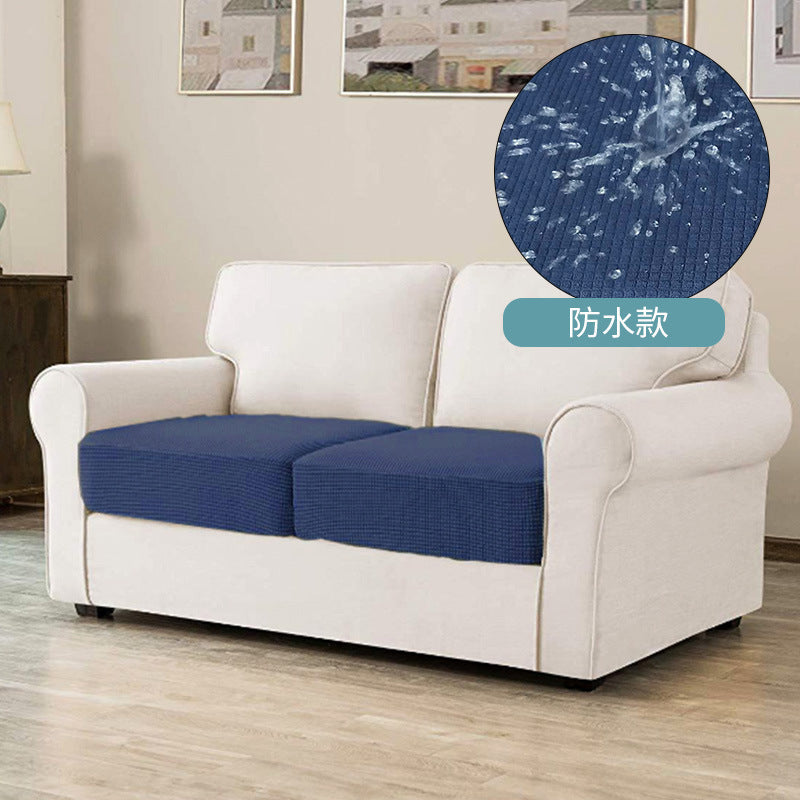Plaid Water-Resistant Pet Sofa Cushion Cover