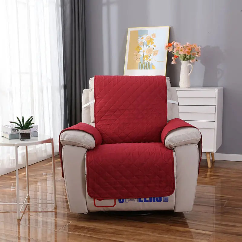Reversible Water-Resistant Pet Sofa Slipcover with Straps