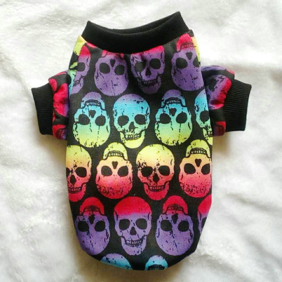 Halloween Skull & Ghost Pet Shirt