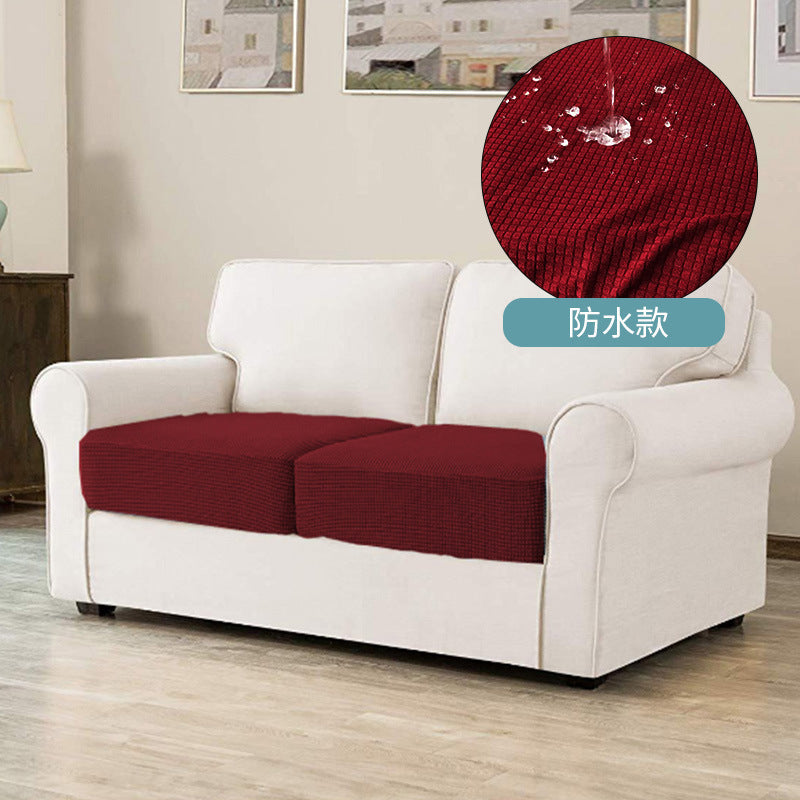 Plaid Water-Resistant Pet Sofa Cushion Cover
