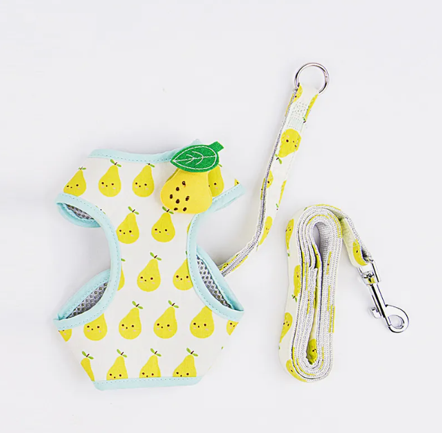 Fruit-Pattern Cat Harness