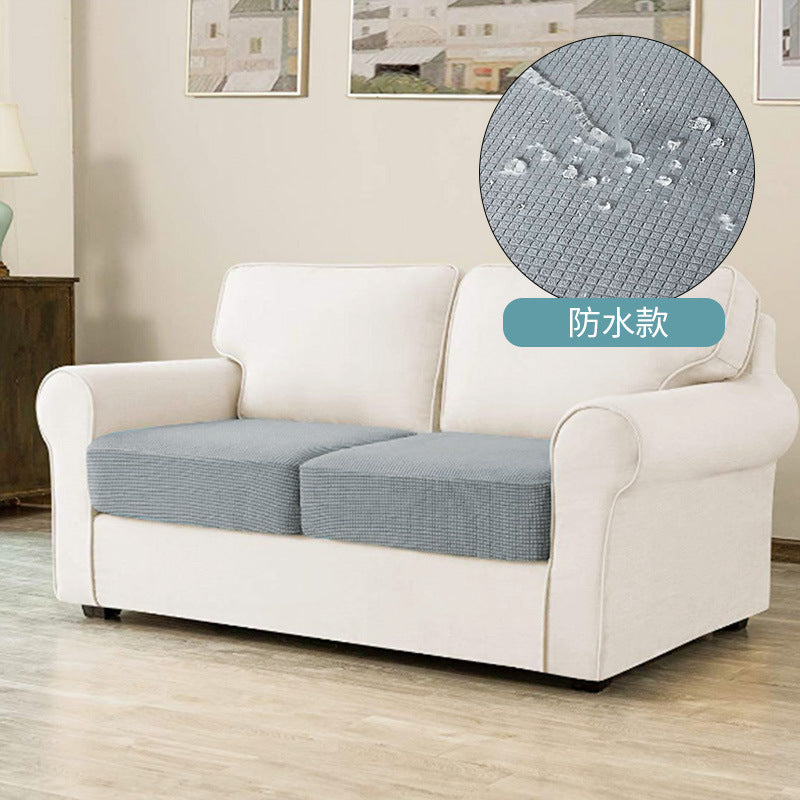 Plaid Water-Resistant Pet Sofa Cushion Cover