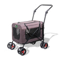 Nowensol Pet Stroller with Detachable Carrier – Brown