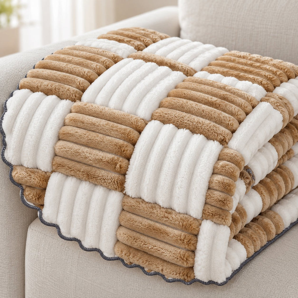Cattasaurus Washable Sofa Protector for Cats & Dogs – Jumbo, Light Brown — product view