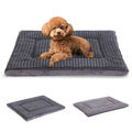 BVAGSS Reversible Memory Foam Dog Crate Mat – Washable, Light Grey