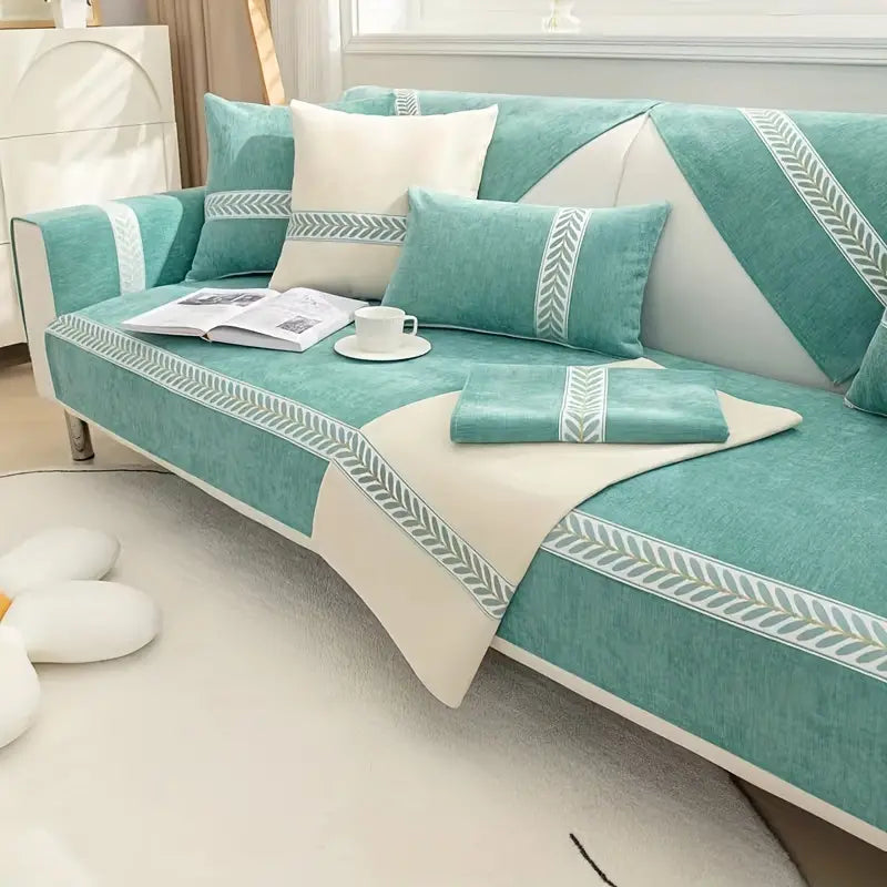 Non-Slip Chenille Pet Sofa Cushion Protector
