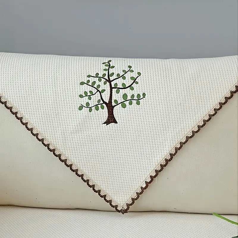Breathable Cotton-Linen Non-Slip Sofa Cover