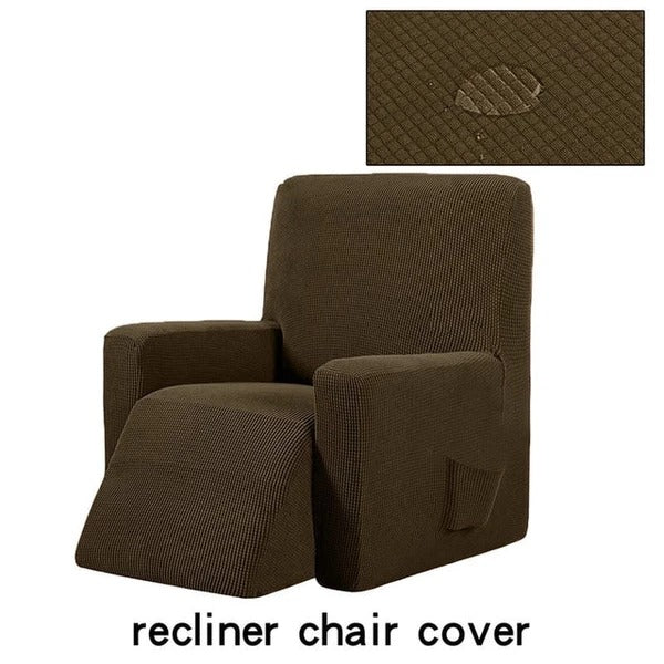 Waterproof Checkered Stretch Recliner Cover