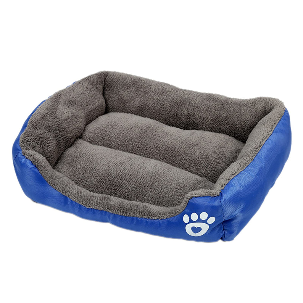3XL Rectangular Dog Bed – Washable, Navy Blue